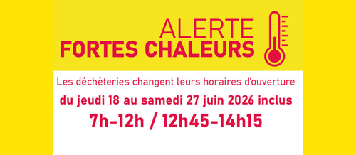Fortes chaleurs : les déchèteries s'adaptent